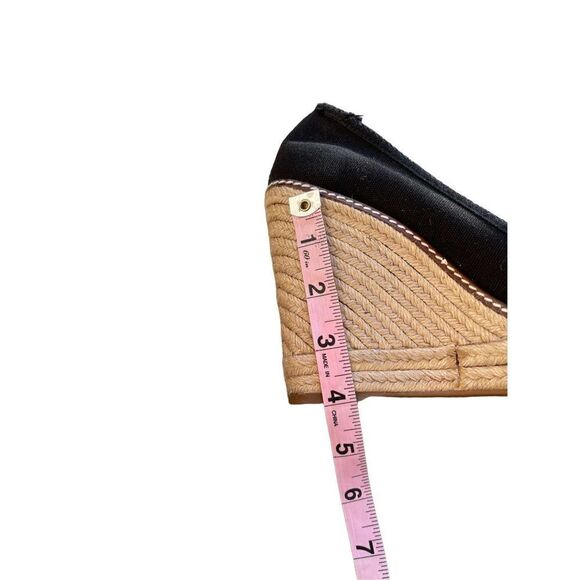 Tory Burch- Black Canvas Espadrilles - 6 - Picture 6 of 6